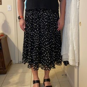Torrid Polka Dot Pleated Skirt